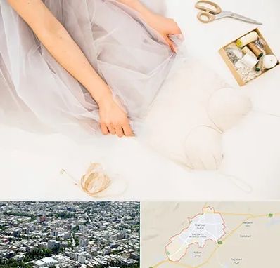 آموزش دوخت لباس عروس در شاهرود