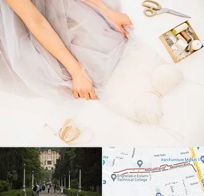 آموزش دوخت لباس عروس در بلوار معلم رشت 