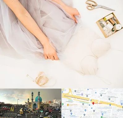 آموزش دوخت لباس عروس در رسالت 