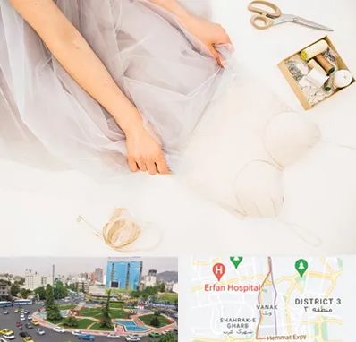 آموزش دوخت لباس عروس در ونک 