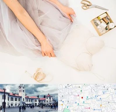 آموزش دوخت لباس عروس در میدان شهرداری رشت 