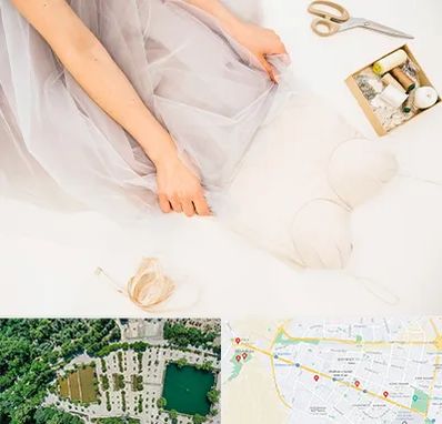 آموزش دوخت لباس عروس در وکیل آباد مشهد 