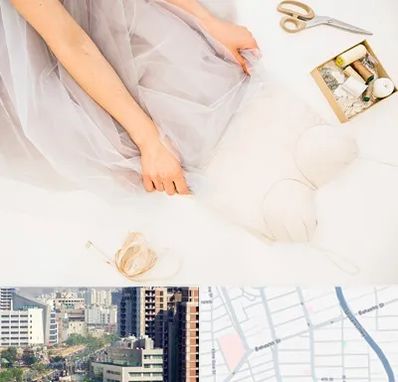 آموزش دوخت لباس عروس در خیابان بهشتی