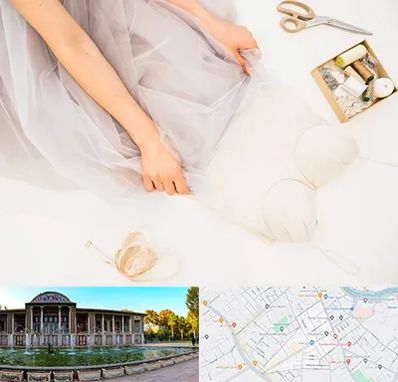 آموزش دوخت لباس عروس در عفیف آباد شیراز 