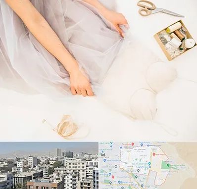 آموزش دوخت لباس عروس در منطقه 14 تهران 