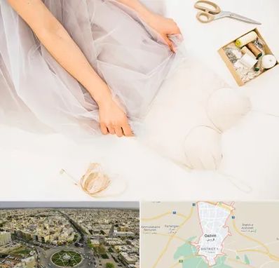 آموزش دوخت لباس عروس در قزوین