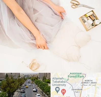 آموزش دوخت لباس عروس در شهران 