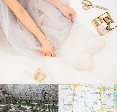 آموزش دوخت لباس عروس در باغ فیض 