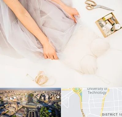 آموزش دوخت لباس عروس در استاد معین 