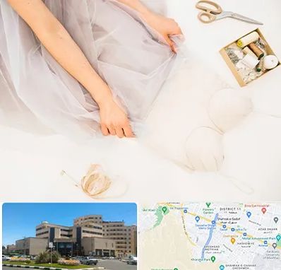 آموزش دوخت لباس عروس در صیاد شیرازی مشهد 