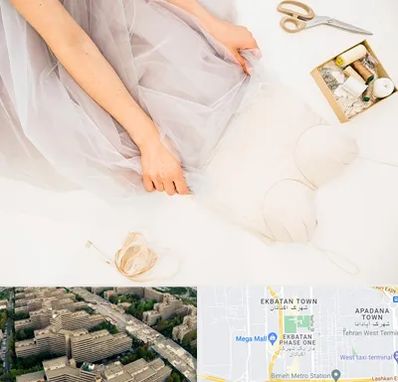 آموزش دوخت لباس عروس در اکباتان 