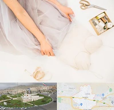 آموزش دوخت لباس عروس در بومهن