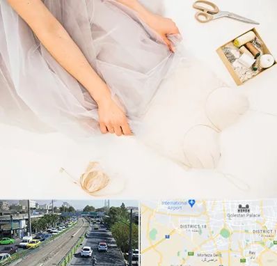 آموزش دوخت لباس عروس در جنوب تهران 