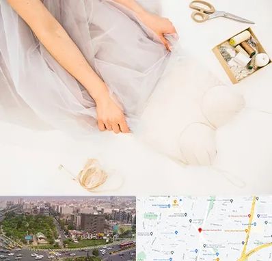 آموزش دوخت لباس عروس در آیت الله کاشانی 