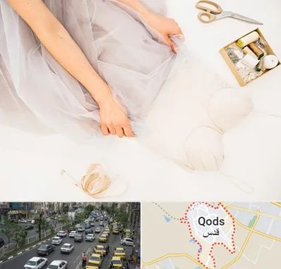 آموزش دوخت لباس عروس در شهر قدس