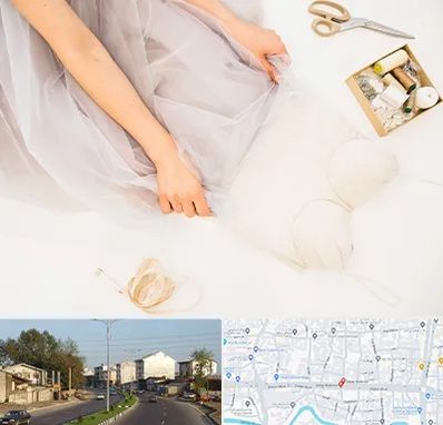 آموزش دوخت لباس عروس در ضیابری رشت 