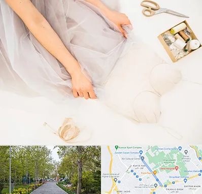 آموزش دوخت لباس عروس در قدوسی غربی شیراز 