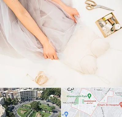 آموزش دوخت لباس عروس در جهانشهر کرج 