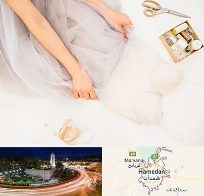 آموزش دوخت لباس عروس در همدان