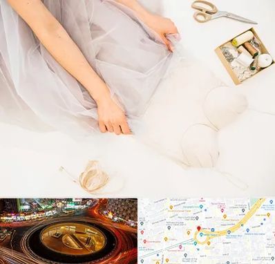 آموزش دوخت لباس عروس در میدان ولیعصر 