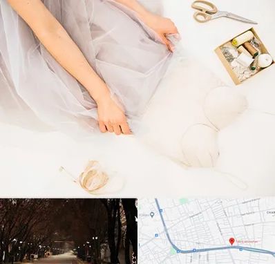 آموزش دوخت لباس عروس در ابوریحان تبریز