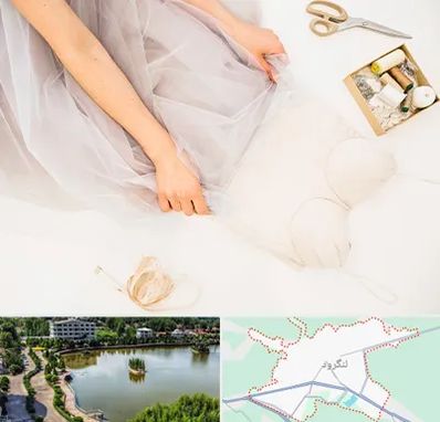 آموزش دوخت لباس عروس در لنگرود