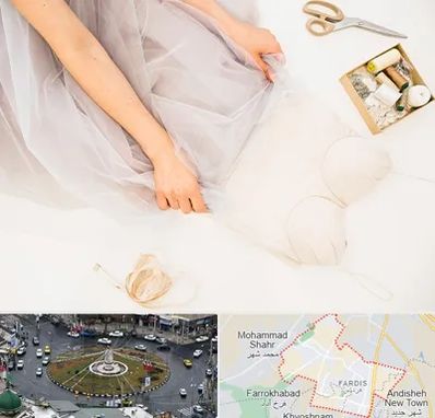 آموزش دوخت لباس عروس در فردیس کرج 