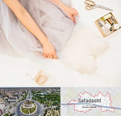 آموزش دوخت لباس عروس در صفادشت