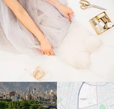 آموزش دوخت لباس عروس در جمشیدیه