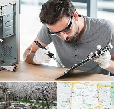 آموزش تعمیرات ماشین های اداری در باغ فیض 