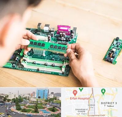 آموزش تعمیرات برد الکترونیکی در ونک 