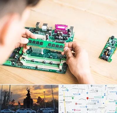 آموزش تعمیرات برد الکترونیکی در میدان حر 