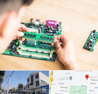 آموزش تعمیرات برد الکترونیکی در افسریه 
