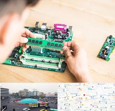 آموزش تعمیرات برد الکترونیکی در میدان انقلاب 