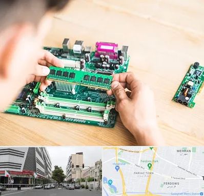 آموزش تعمیرات برد الکترونیکی در بلوار فردوس 
