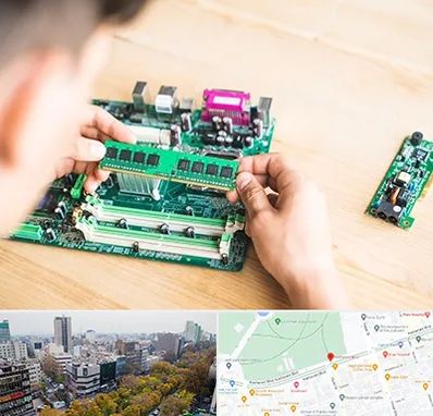 آموزش تعمیرات برد الکترونیکی در بلوار کشاورز 