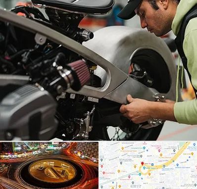 آموزش تعمیرات موتور سیکلت در میدان ولیعصر 