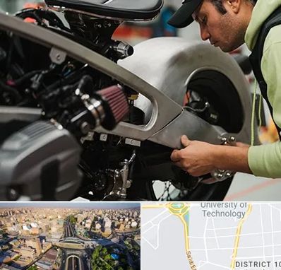 آموزش تعمیرات موتور سیکلت در استاد معین 