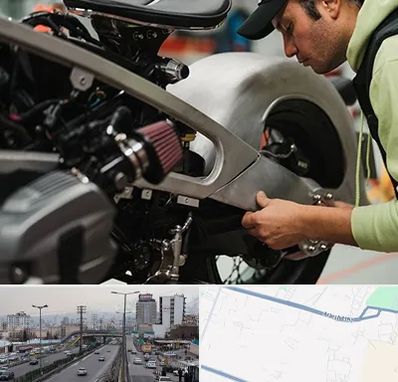 آموزش تعمیرات موتور سیکلت در بلوار ارتش