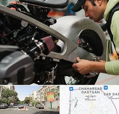 آموزش تعمیرات موتور سیکلت در چهارصد دستگاه 