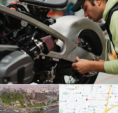 آموزش تعمیرات موتور سیکلت در آیت الله کاشانی 