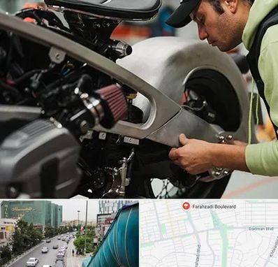 آموزش تعمیرات موتور سیکلت در بلوار فرحزادی
