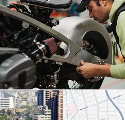 آموزش تعمیرات موتور سیکلت در خیابان بهشتی