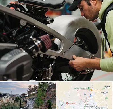 آموزش تعمیرات موتور سیکلت در باغستان کرج 