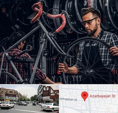 تعمیرات دوچرخه در خیابان آذربایجان