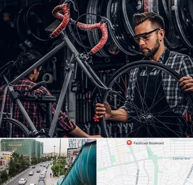 تعمیرات دوچرخه در بلوار فرحزادی