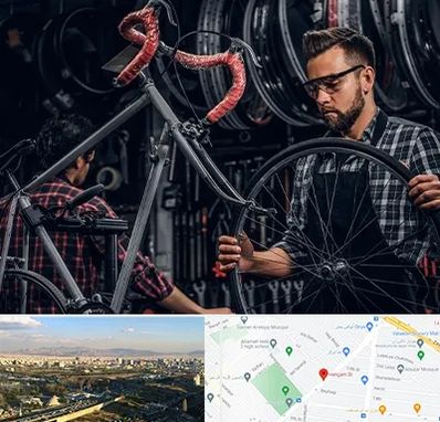 تعمیرات دوچرخه در هنگام 