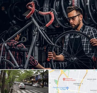 تعمیرات دوچرخه در ظفر 