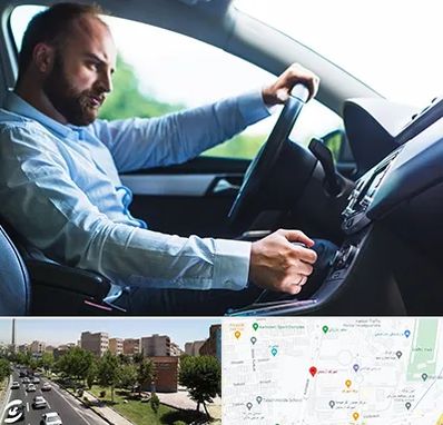 آموزش رانندگی پایه یک در شهرک آزمایش 