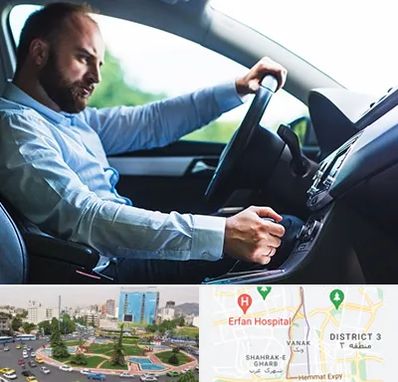 آموزش رانندگی پایه یک در ونک 